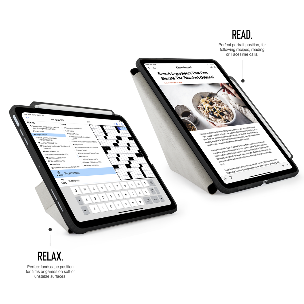 Pipetto Origami Pencil iPad Air 13 吋 (第 3 代,2026,M4) 含筆槽保護殼, 黑