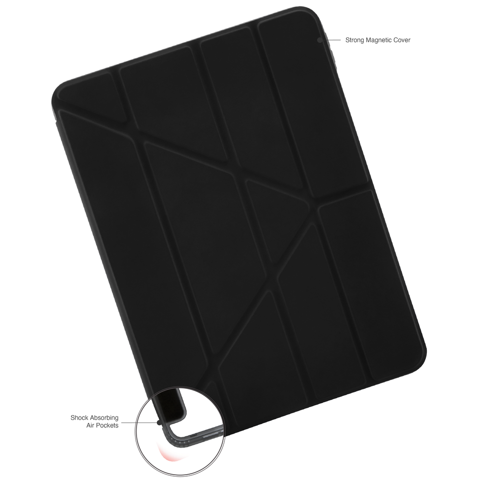 Pipetto Origami Pencil iPad Air 13 吋 (第 3 代,2026,M4) 含筆槽保護殼, 黑