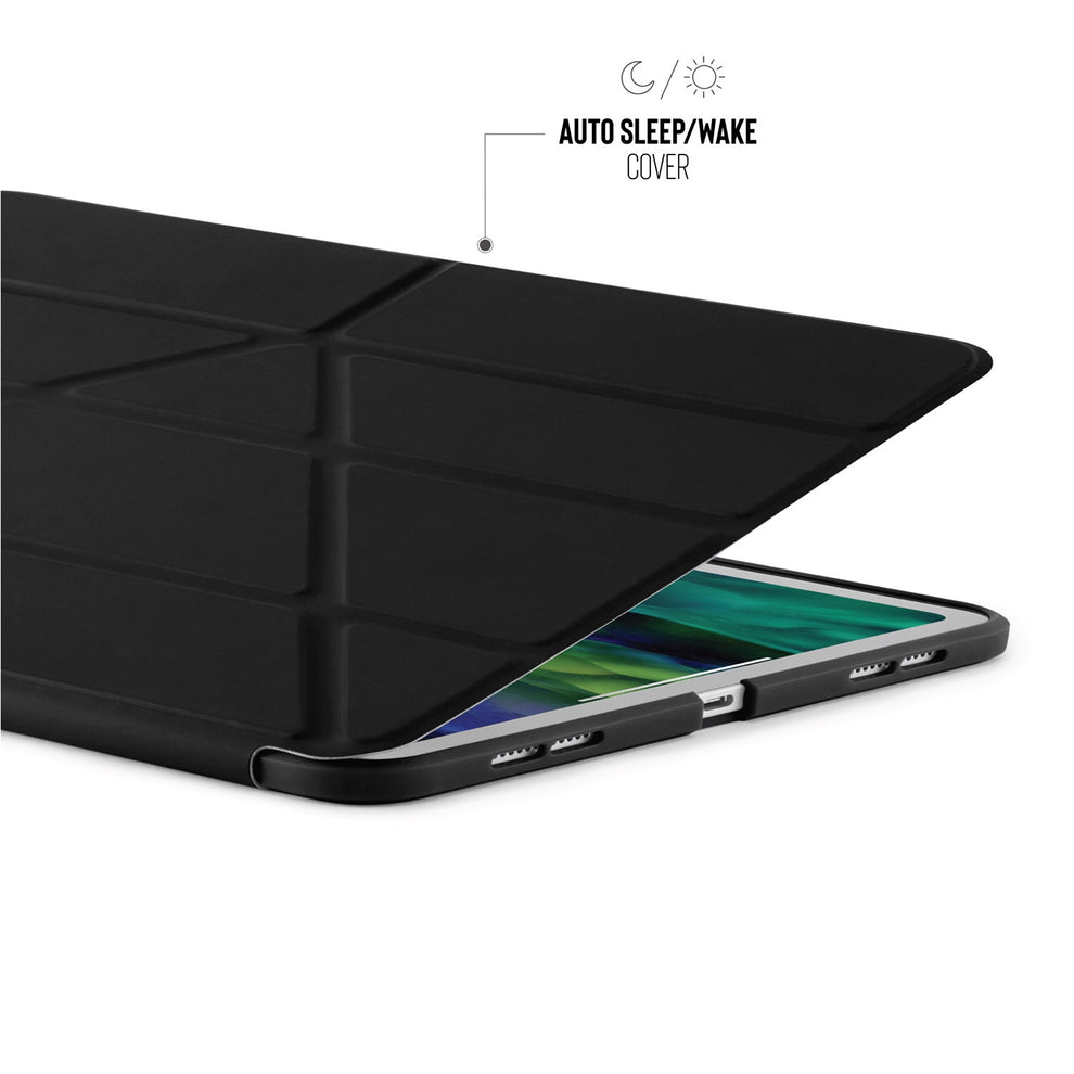 Pipetto Origami TPU iPad Air 10.9 吋 (第 4 代,2020) 多角度支架保護殼, 深灰