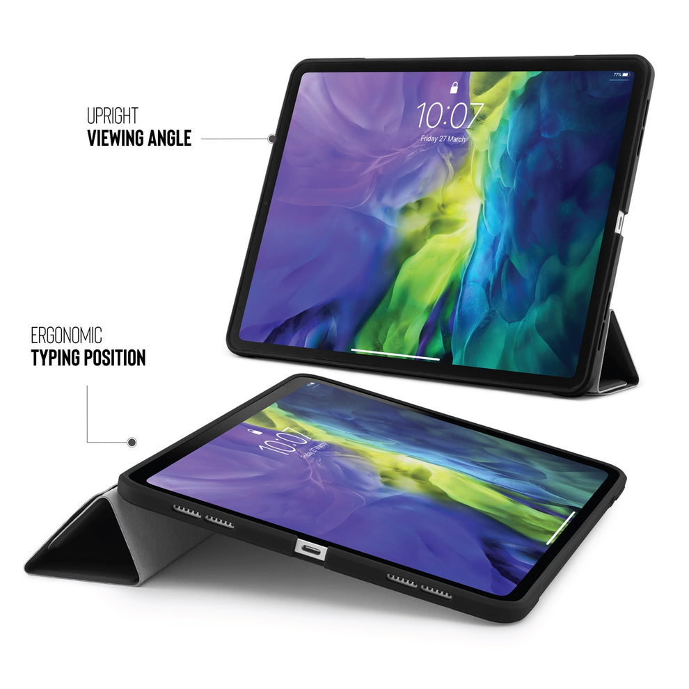 Pipetto Origami TPU iPad Air 10.9 吋 (第 4 代，2020) 多角度支架保護殼, 紫